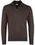 Bruine Gentiluomo half zip trui tencel