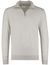 Beige half zip trui Profuomo gemeleerd