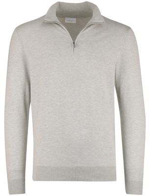 Profuomo Half zip pullover beige Profuomo tencel