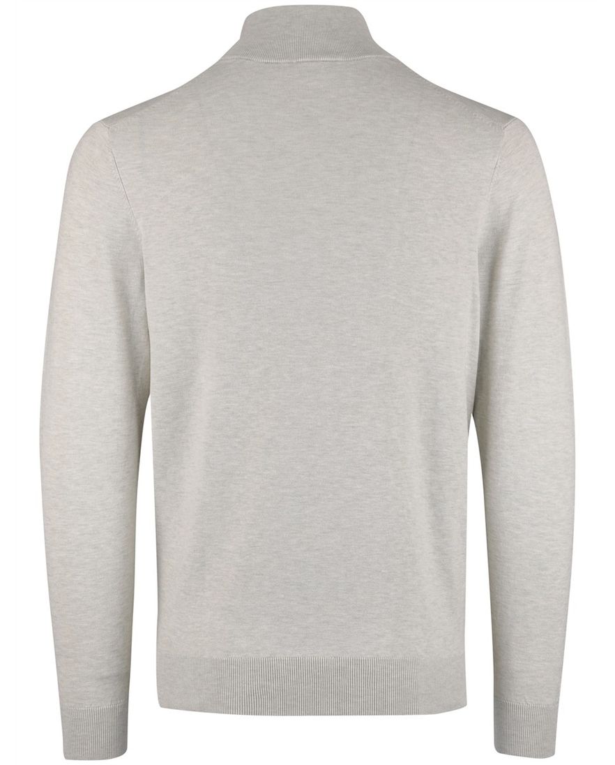 Beige half zip trui Gentiluomo gemeleerd