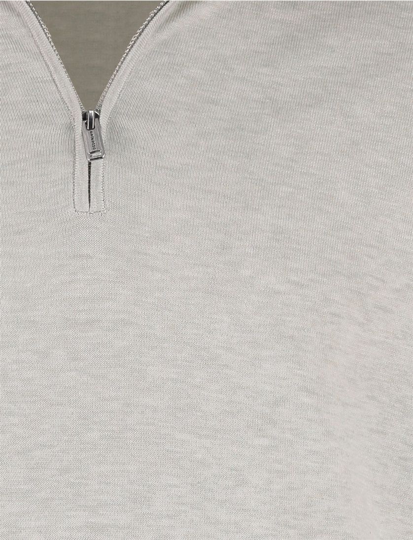 Half zip pullover beige Profuomo tencel