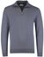 Half zip pullover blauw Profuomo tencel