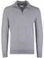 Grijze half zip trui Gentiluomo gemeleerd