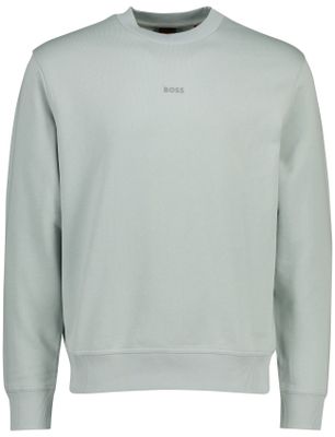 Hugo Boss Lichtblauwe sweater Boss Orange Wesmallcrew