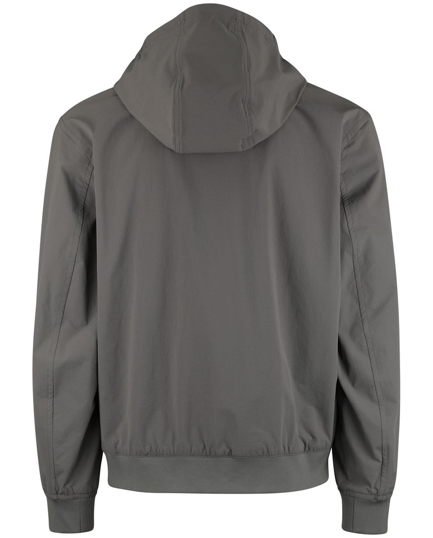 Grijze zomerjas Boss Orange Orki capuchon