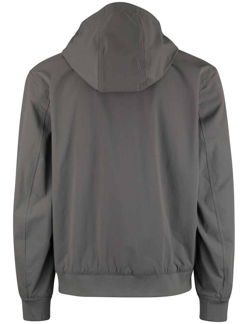 Zomerjas Boss Orange Orki grijs normale fit capuchon