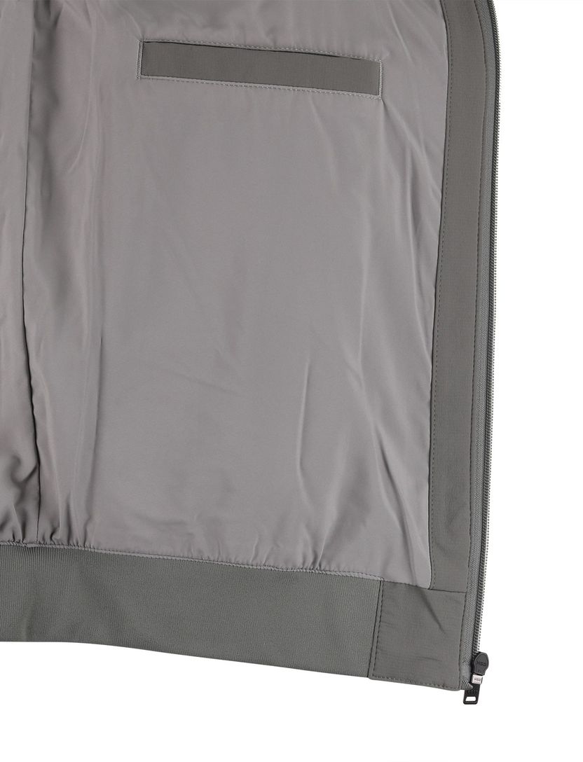 Zomerjas Boss Orange Orki grijs normale fit capuchon