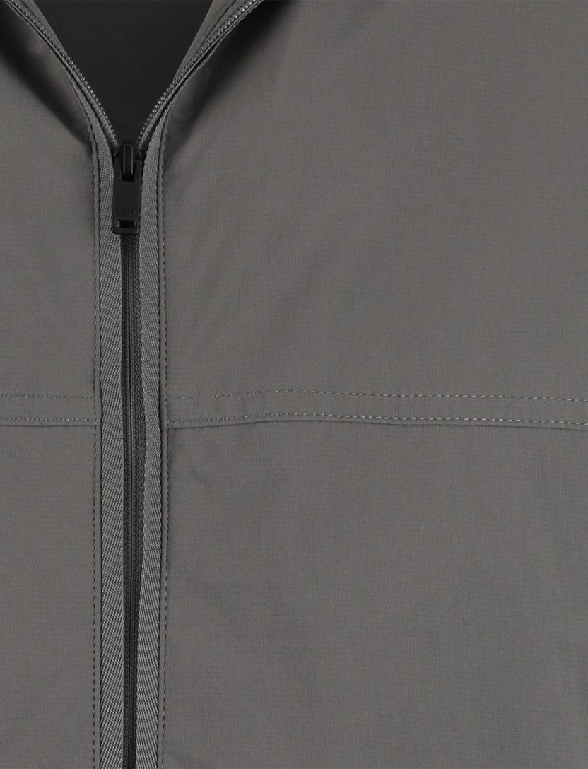 Zomerjas Boss Orange Orki grijs normale fit capuchon