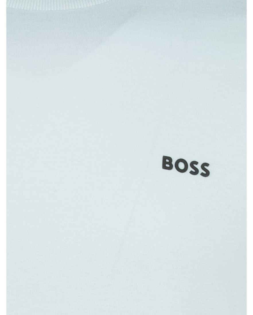 Boss Green tee t-shirt lichtblauw logo katoen