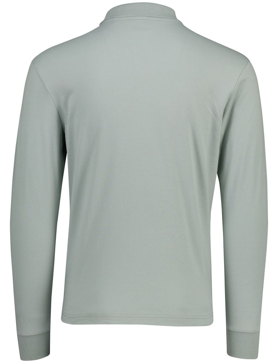 Boss Orange Passerby zilver poloshirt lange mouwen