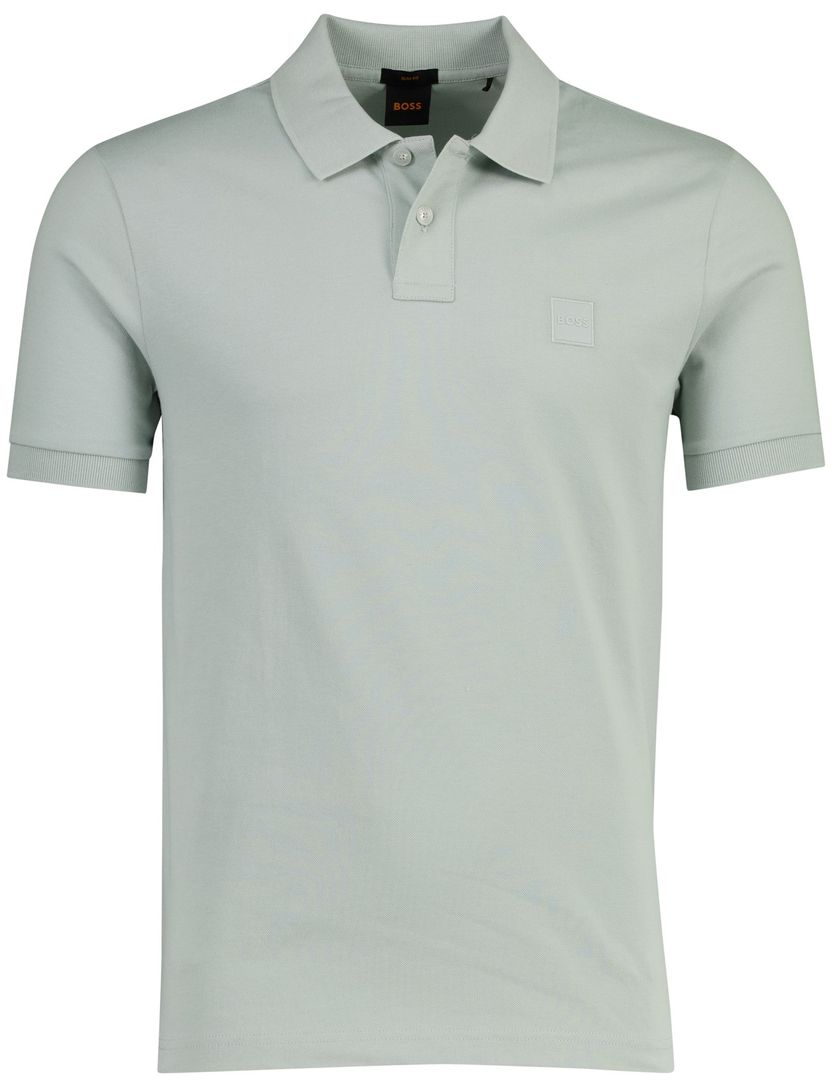 Poloshirt Boss Orange Passenger groen pique