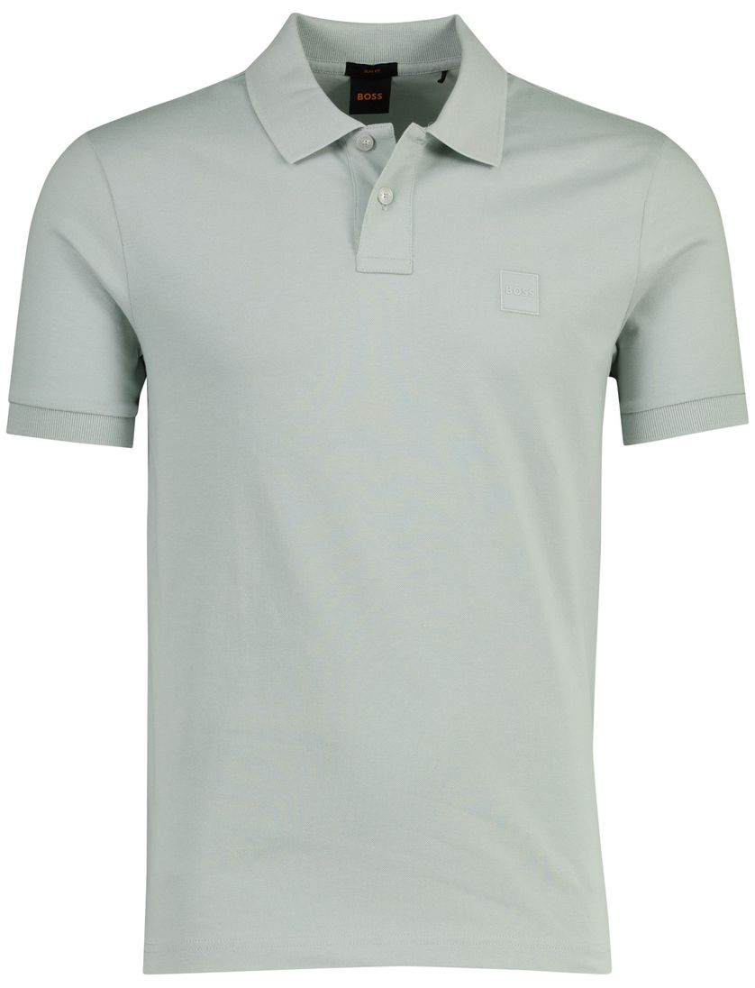 Poloshirt Boss Orange Passenger groen pique