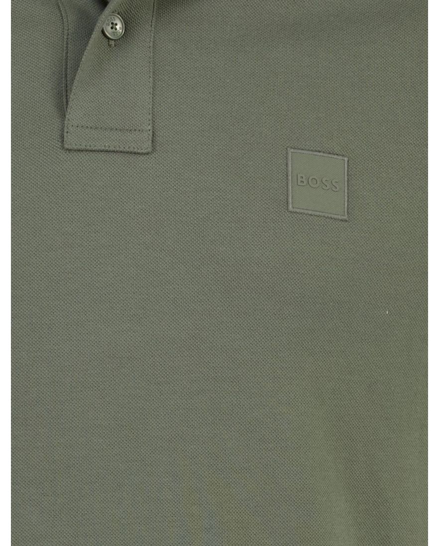 Boss Orange Passenger slim fit poloshirt pique groen