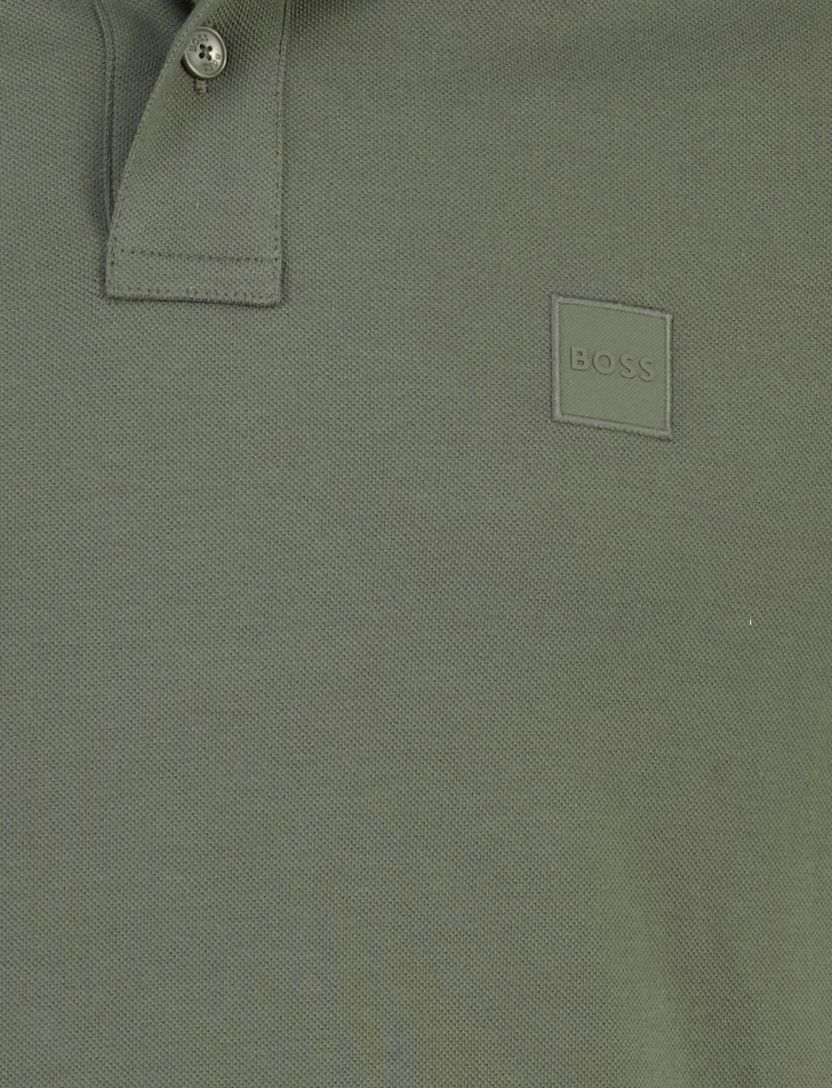 Poloshirt Boss Orange Passenger groen pique