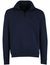 Boss Orange Zetrust sweater opestaande kraag navy