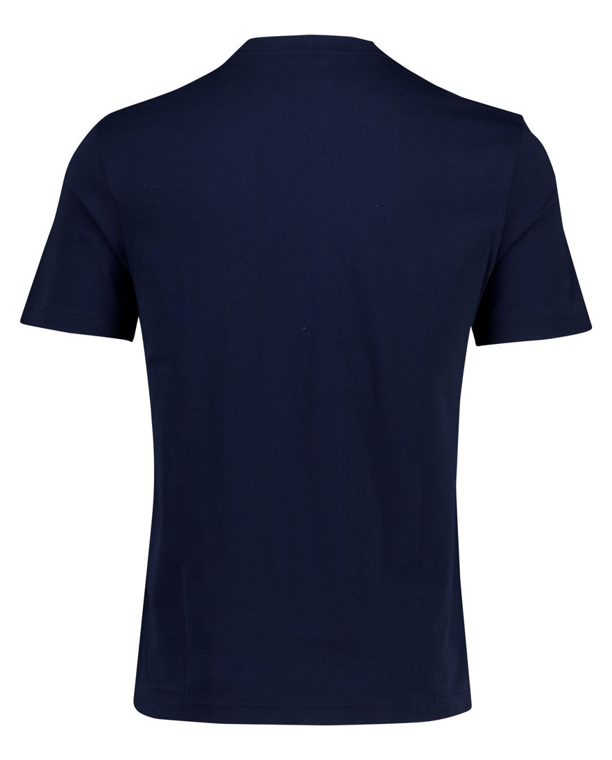 Boss orange teinsignia t-shirt met opdruk donkerblauw