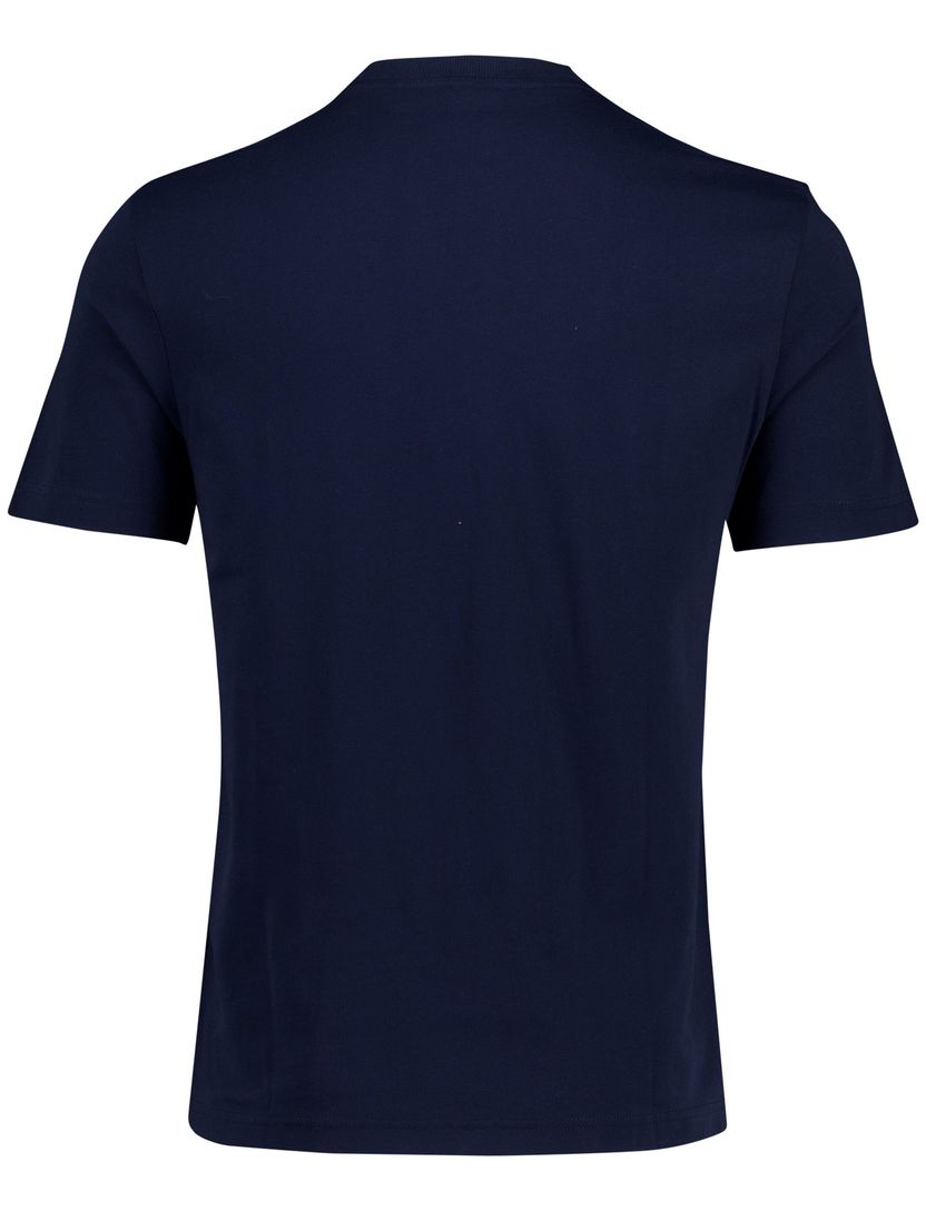 t-shirt donkerblauw Boss Orange Teinsignia opdruk