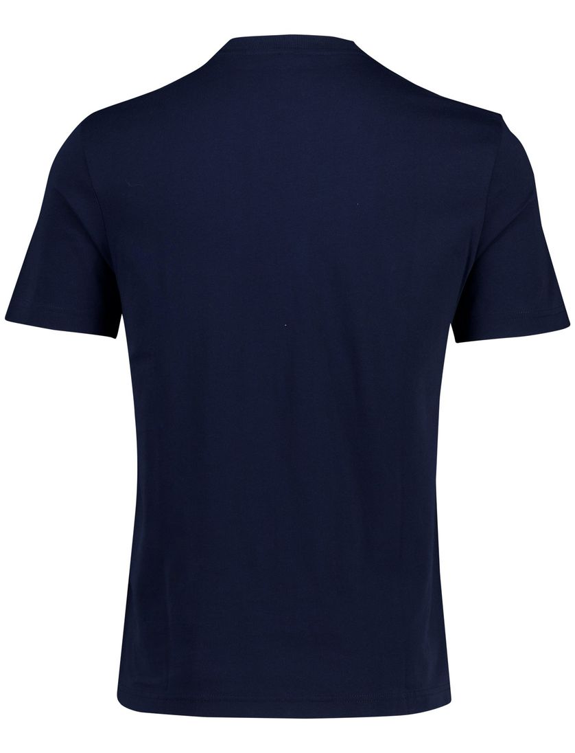 t-shirt donkerblauw Boss Orange Teinsignia opdruk