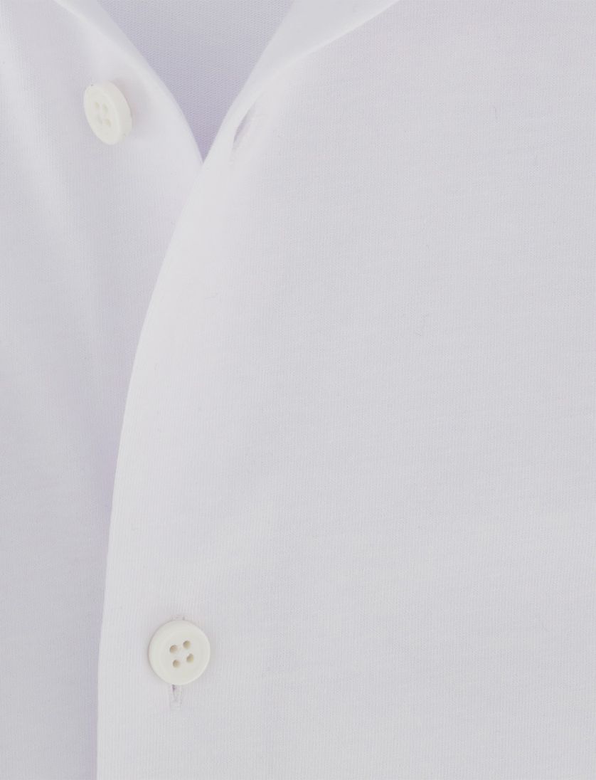 Wit BOSS Black overhemd P-Hank jersey slim fit zakelijk