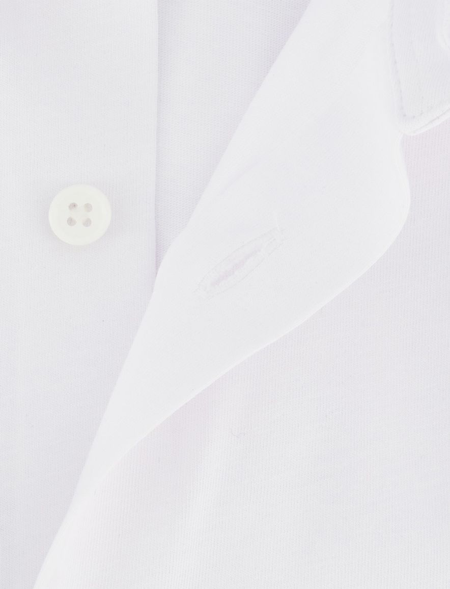 Overhemd wit Boss Black P-Hank jersey semi-wide collar