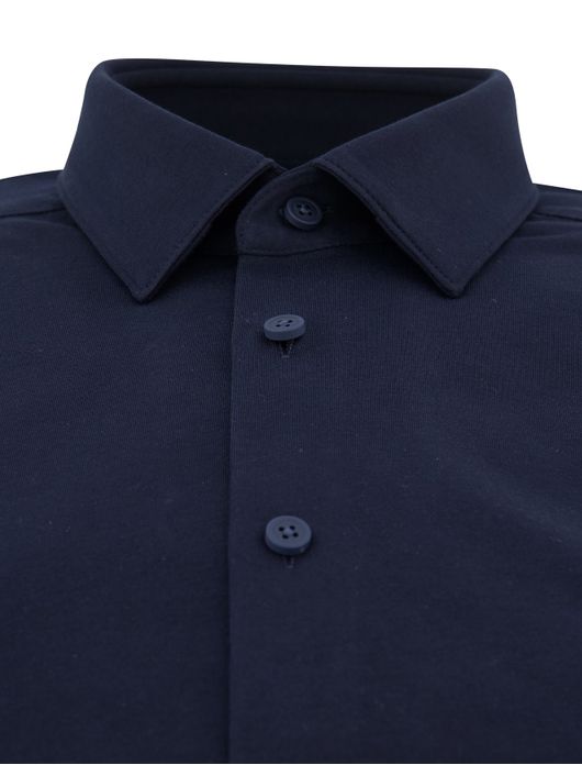 BOSS P-Hank slim fit donkerblauw overhemd