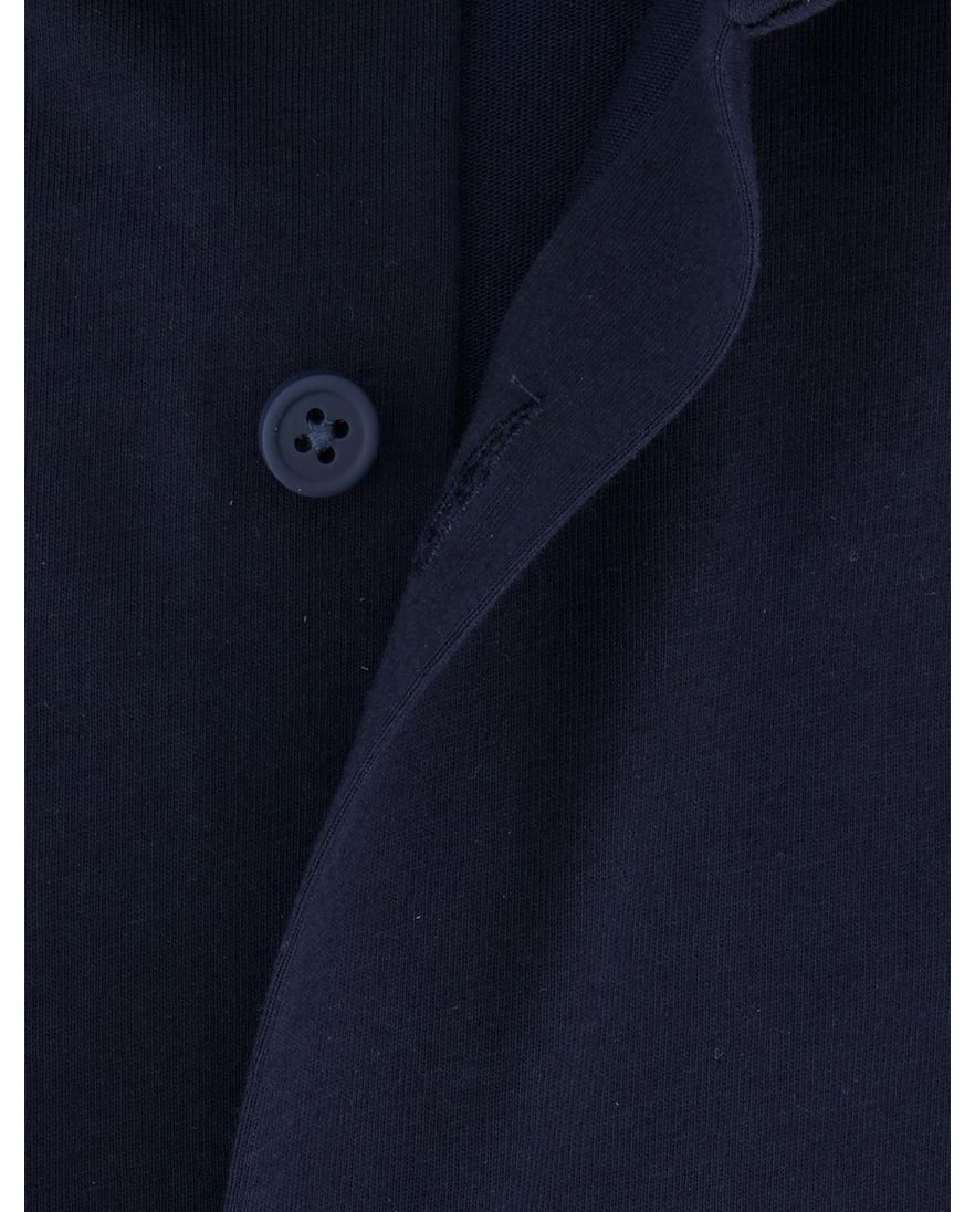 Slim fit BOSS P-Hank mouwlengte 7 navy overhemd jersey