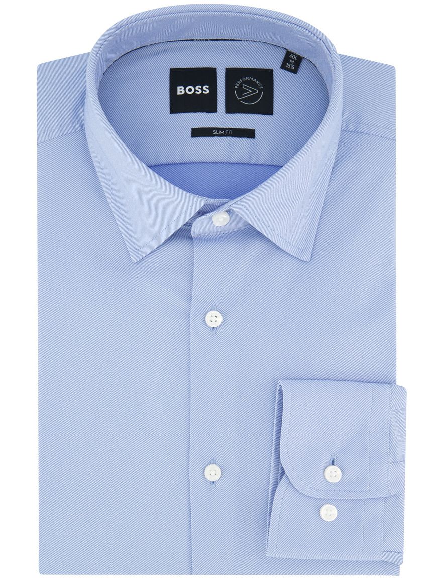 Boss Black P-Hank overhemd mouwlengte 7 lichtblauw