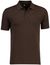 Boss Black Pallas poloshirt 2-knoops donkerbruin pique