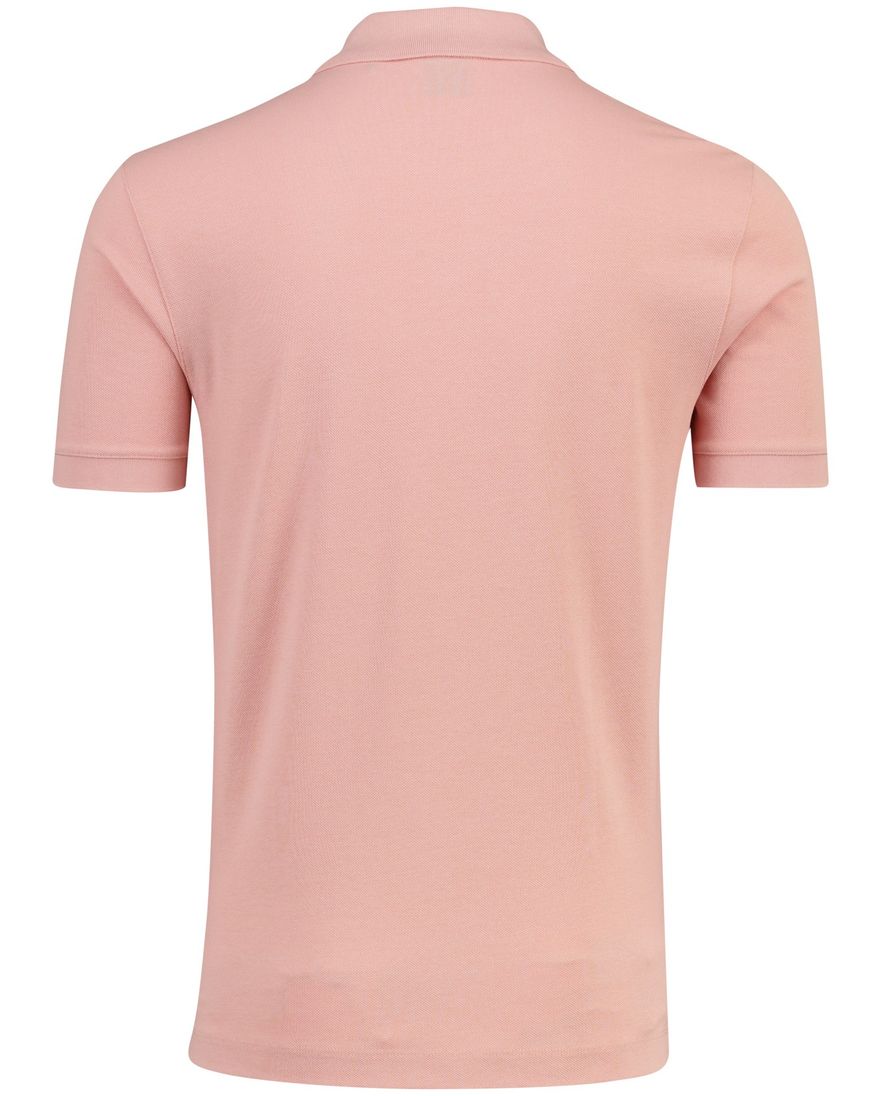 Poloshirt Boss Black Pallas pique roze katoen 2-knoops