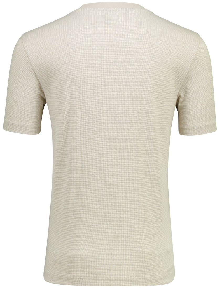Beige t-shirt BOSS Black Thompson ronde hals