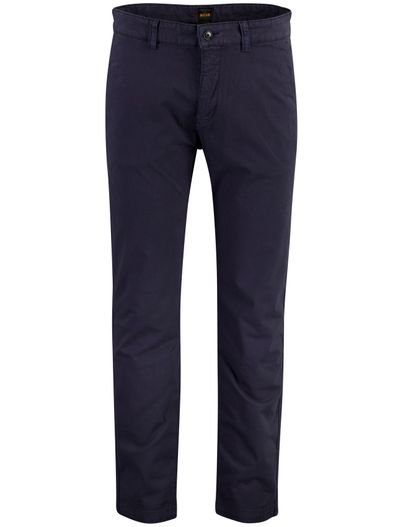 Hugo Boss Donkerblauw chino BOSS Orange zonder omslag