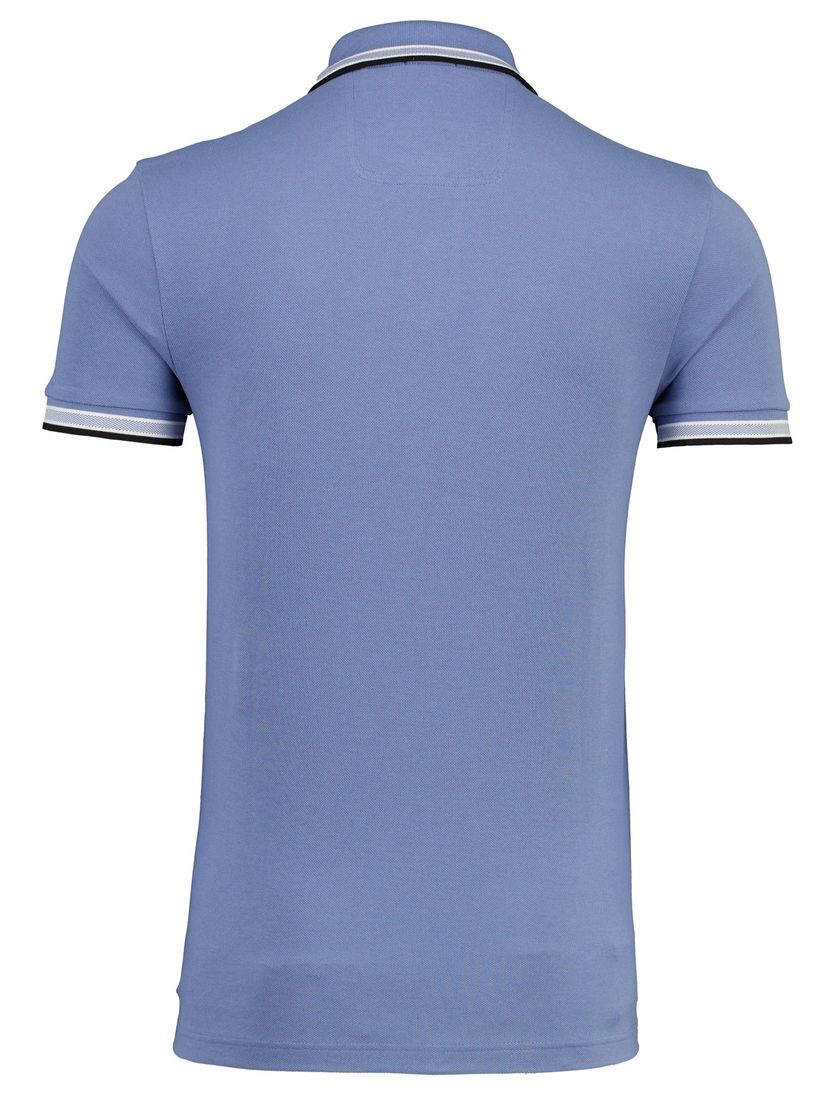 Korte mouw Paddy polo BOSS Green blauw 3-knoops