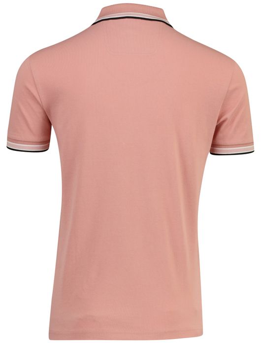 Boss Green poloshirt Paddy korte mouw 3-knoops pasteloranje