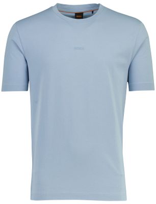 Hugo Boss Lichtblauwe t-shirt Boss Orange T chup ronde hals