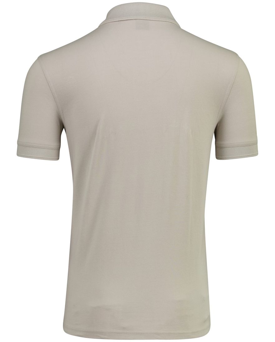 BOSS Orange Prime poloshirt 2 knoops sluiting grijs