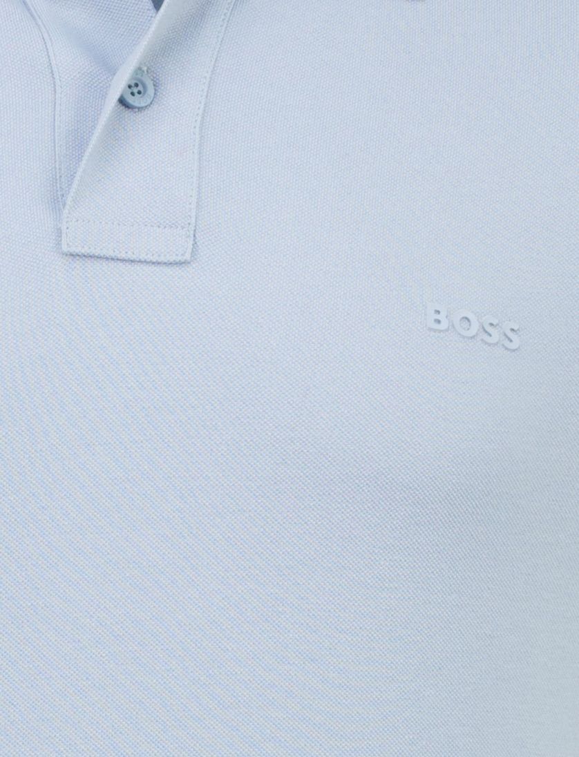 polo lichtblauw korte mouw Boss Orange Prime