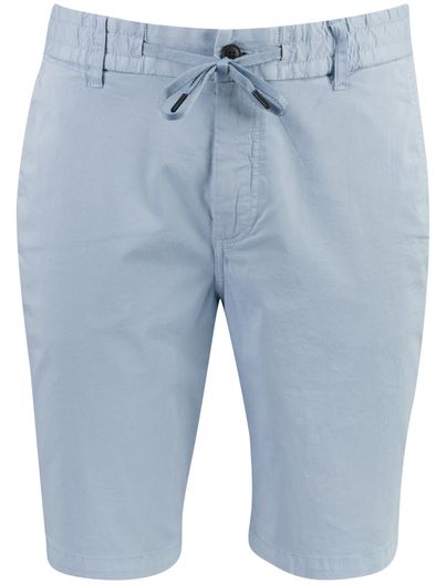 Hugo Boss Lichtblauw korte broek BOSS Orange Tapered Fit elastische band