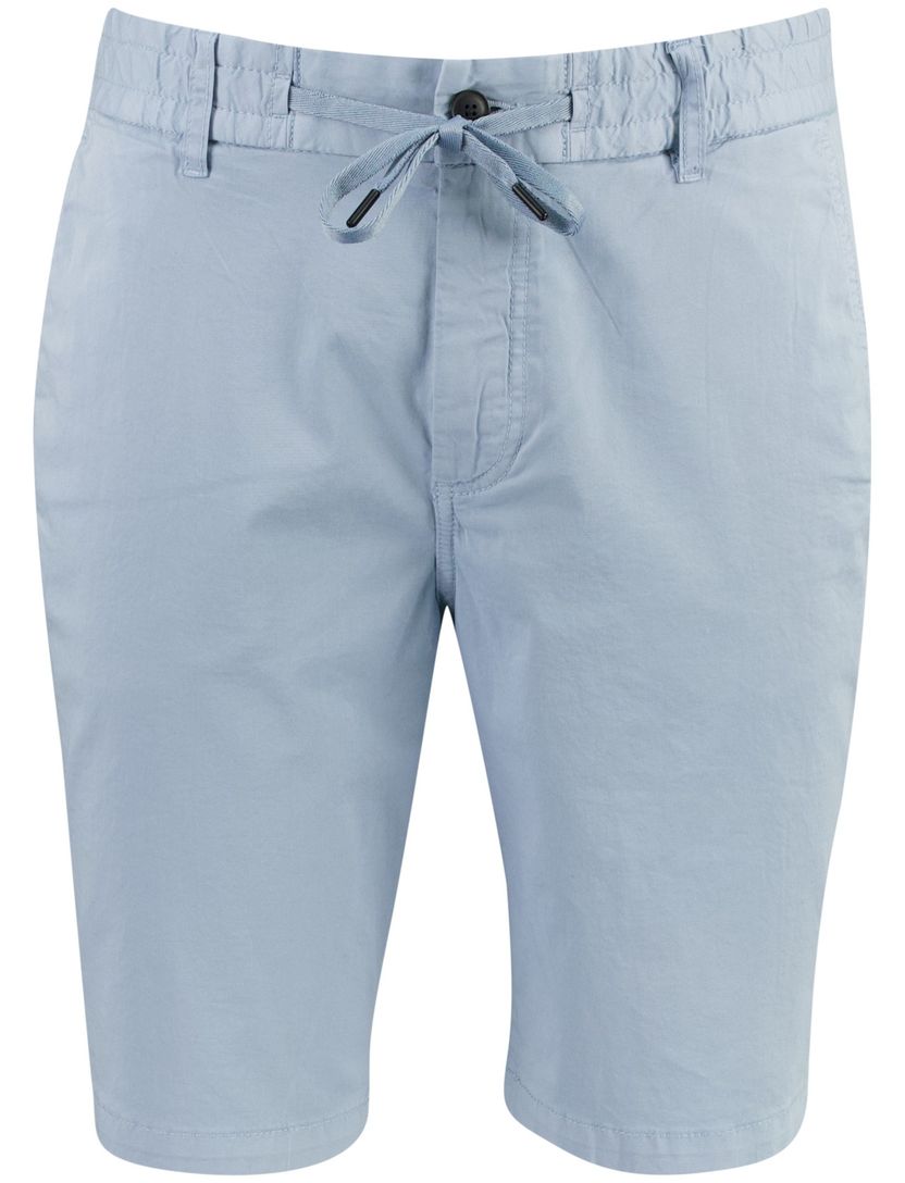 Lichtblauw korte broek BOSS Orange Tapered Fit elastische band