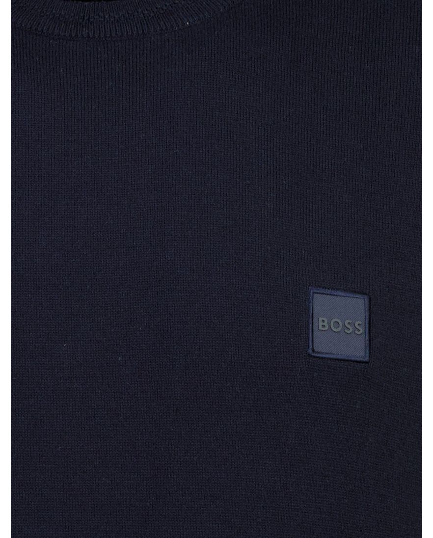 donkerblauw t-shirt Boss Orange Kanacho ronde hals