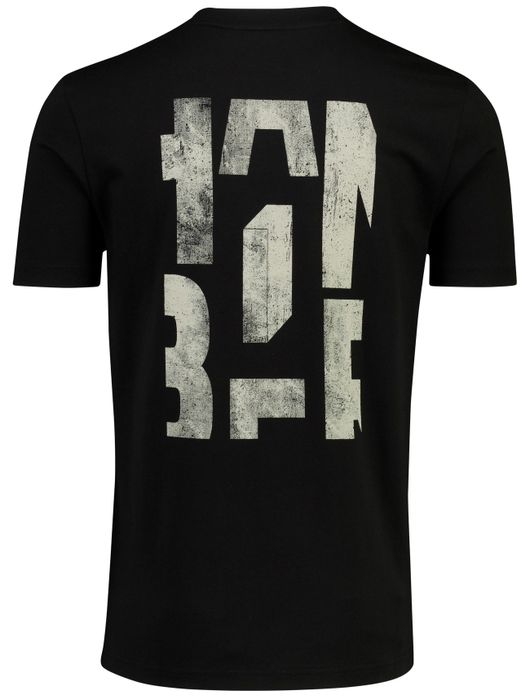 Boss Orange t-shirt Te_Groove ronde hals zwart katoen