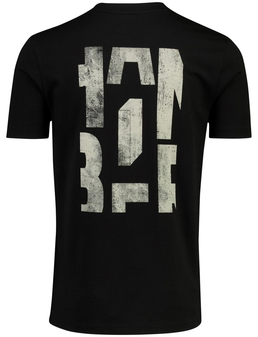 Zwarte katoenen t-shirt Boss Orange Te_Groove ronde hals