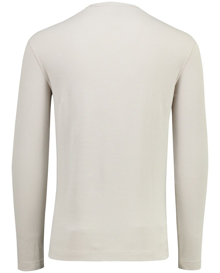 trui ronde hals BOSS Orange Tempesto beige structuur