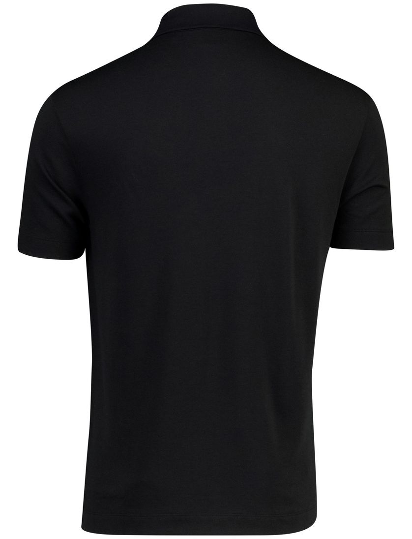Zwart poloshirt Boss Black H-pack korte mouw pique 3-knoops