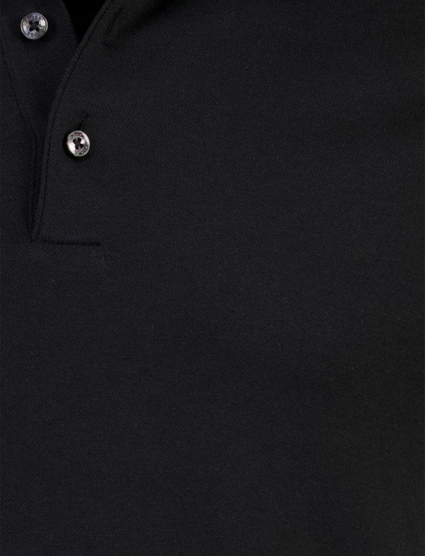 Zwart poloshirt Boss Black H-pack korte mouw pique 3-knoops