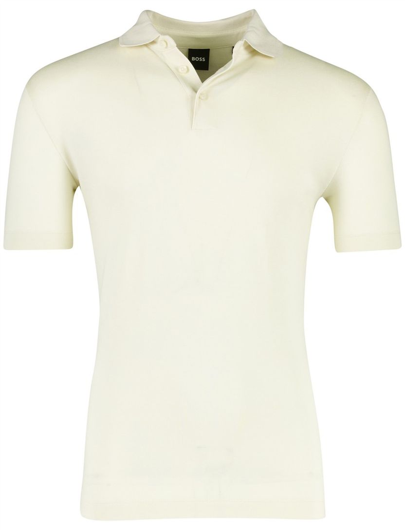 Poloshirt BOSS Black creme normale fit