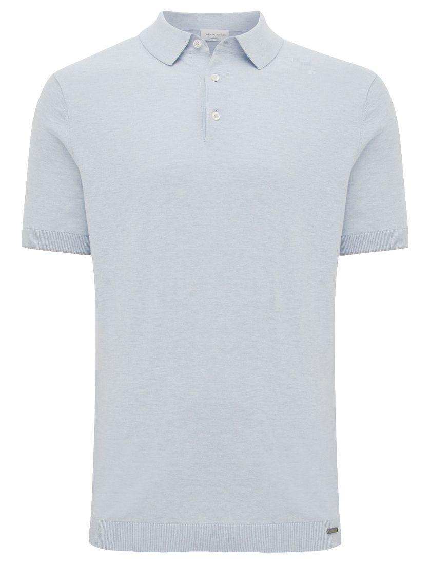 Lichtblauw poloshirt Gentiluomo gemeleerd