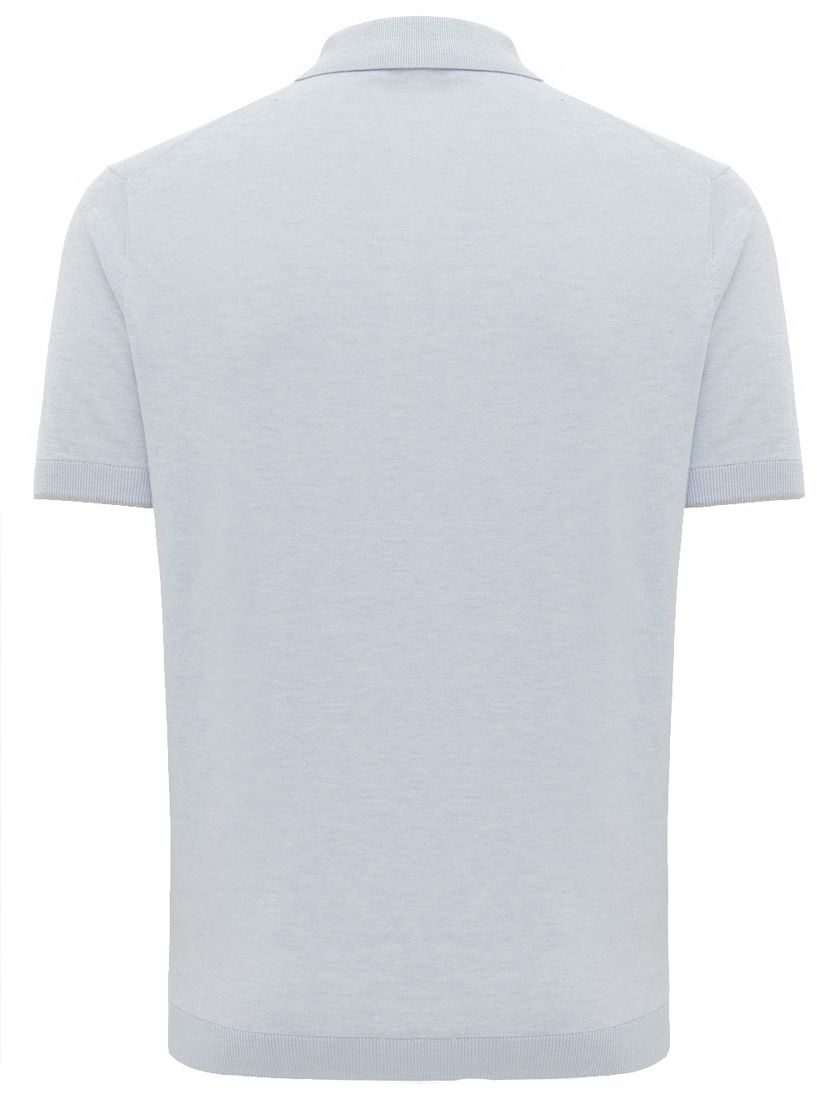 Lichtblauw poloshirt Gentiluomo gemeleerd