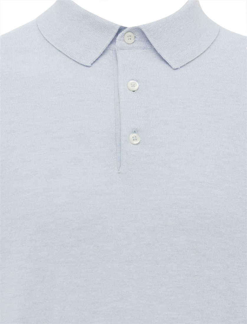 Lichtblauw poloshirt Gentiluomo gemeleerd