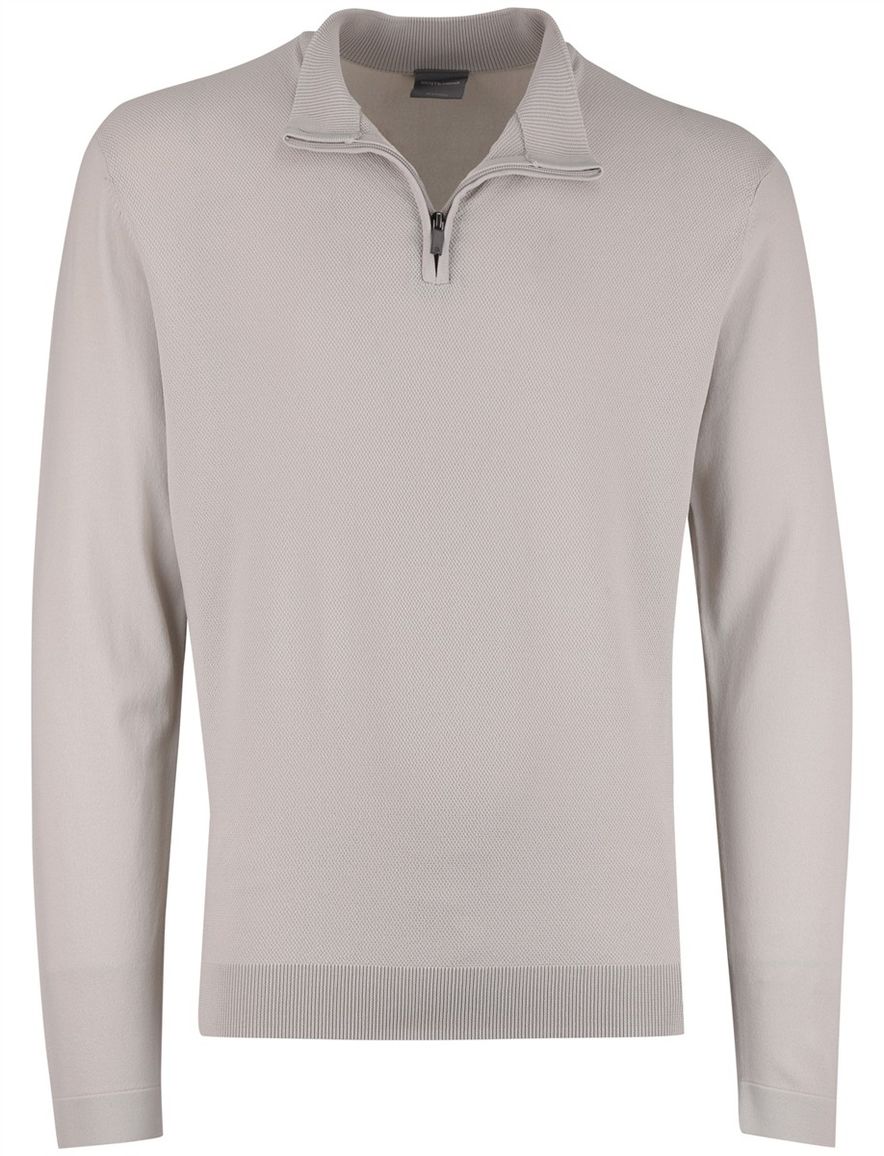 Beige half zip trui Gentiluomo structuur