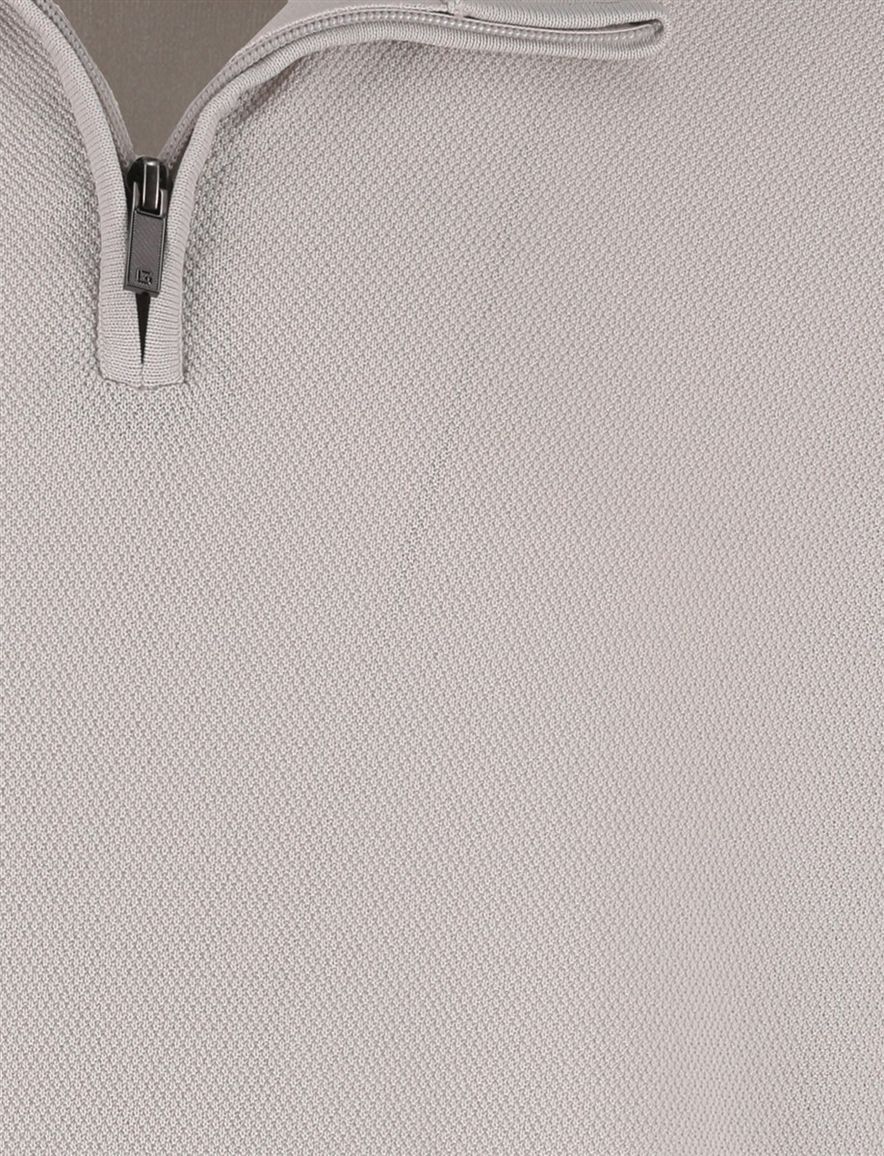 Beige half zip trui Gentiluomo structuur